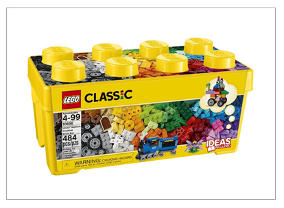 An image of a box of Classic Legos